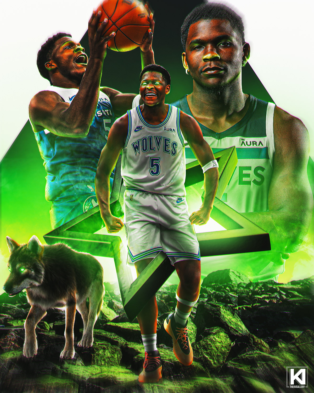 NBA NBA design minnesota minnesota timberwolves timberwolves Anthony Edwards Kobe Bryant LeBron James AnthonyEdwards NBA Art