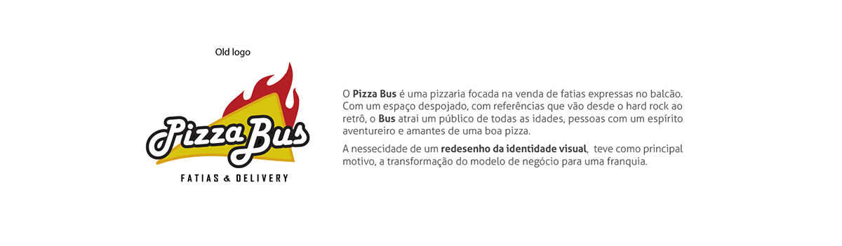 Pizza bus pizzabus design brand branding  logo redesign pizzaria slice