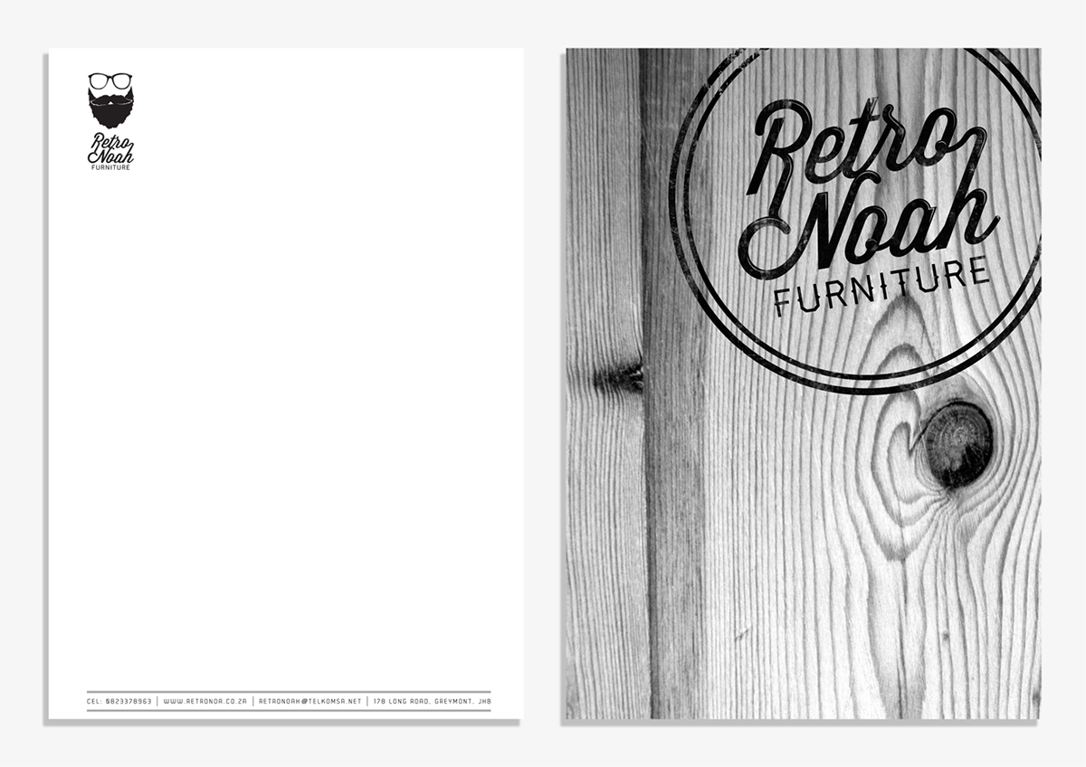 black and white simple Retro wood
