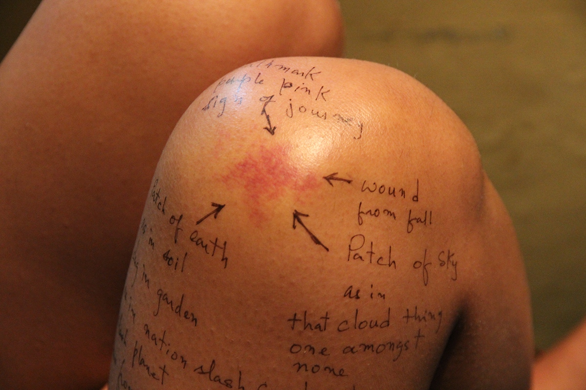 wound knee poem scribble options thought