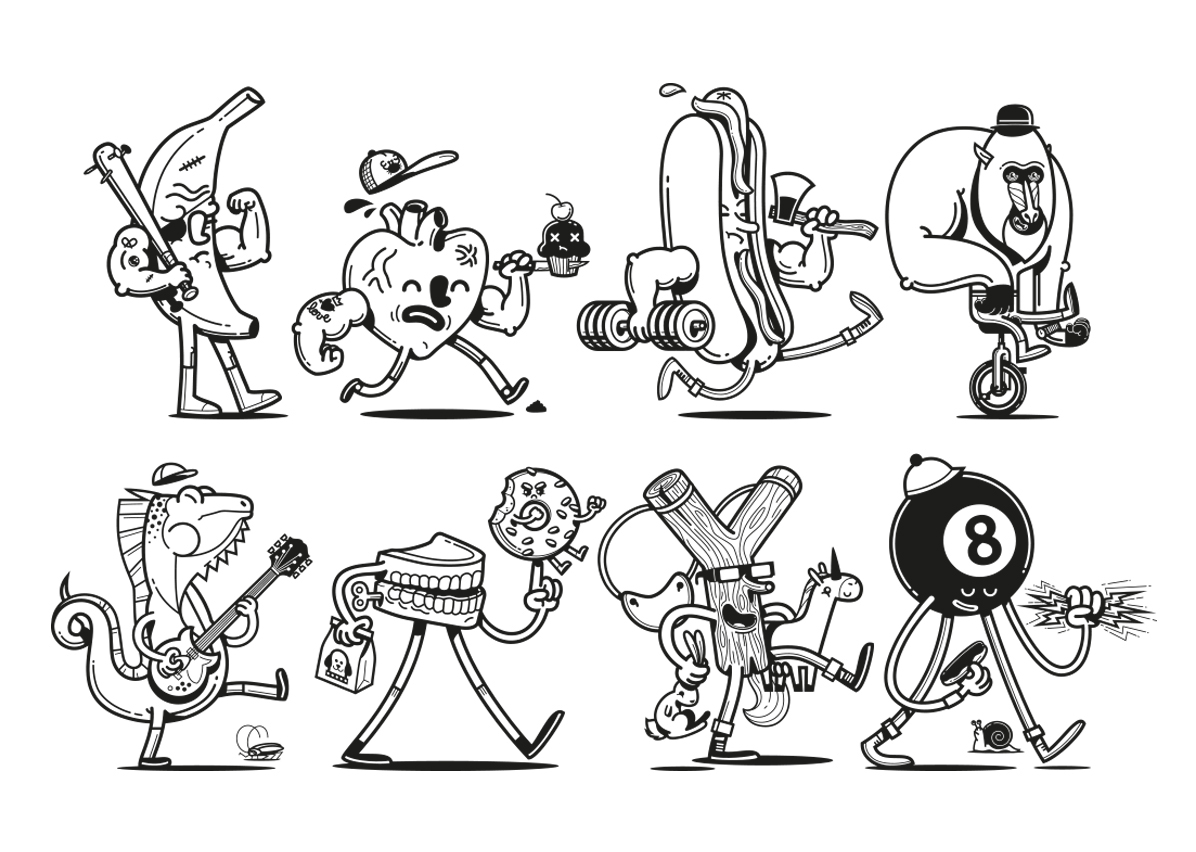 adobe illustrator abécédaire cartoon Character design  digital illustration Drawing  graphic kids streetart Vector Illustration