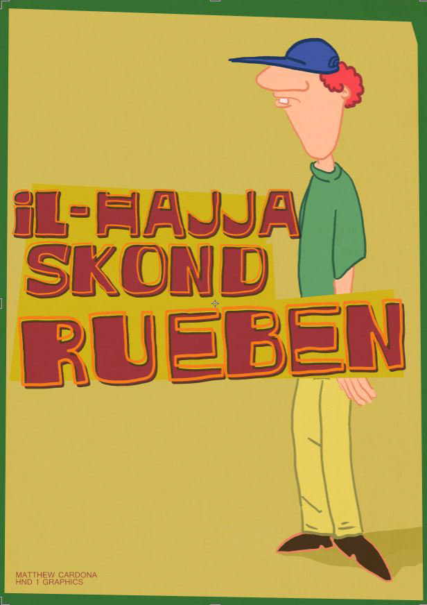 Il-Ħajja Skond Rueben book design Children's Books