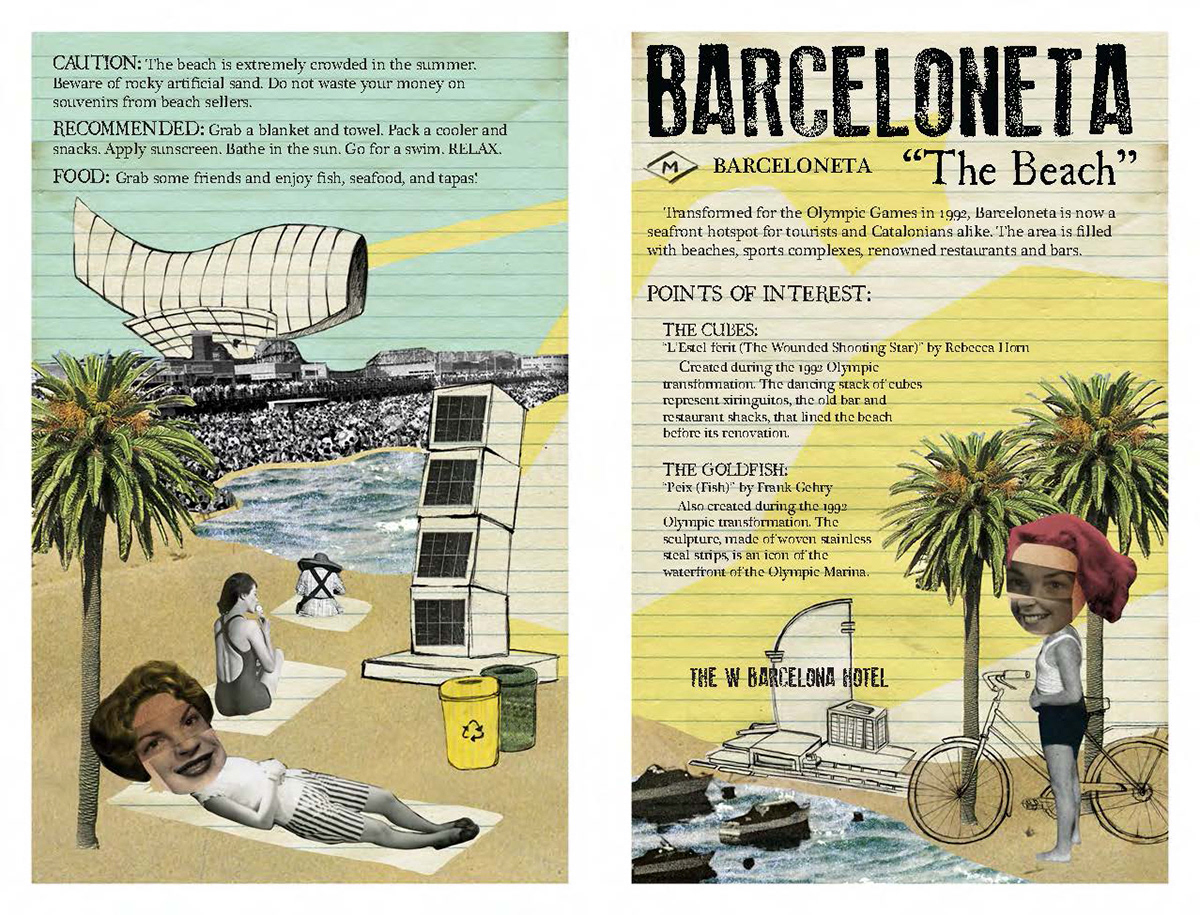 book poster map barcelona Travel Travelguide