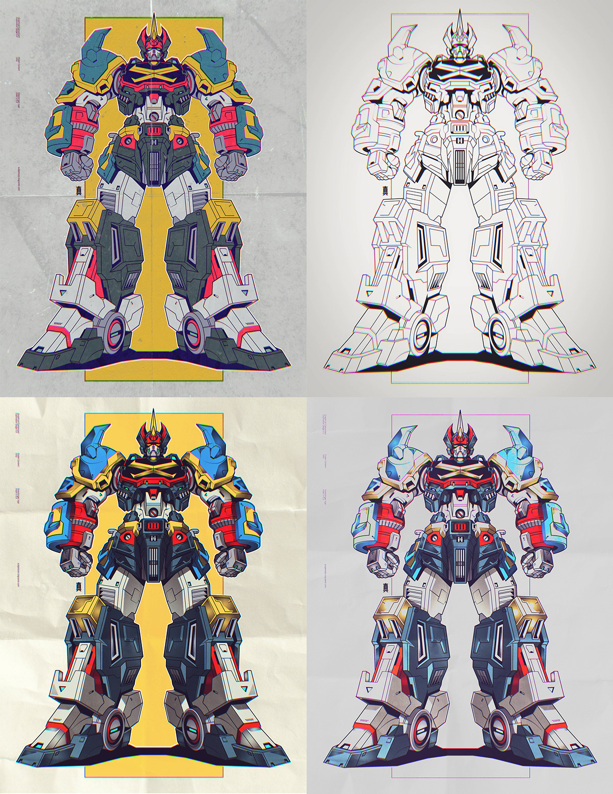 mecha vector machine robots japanese Transformers Gundam superrobot