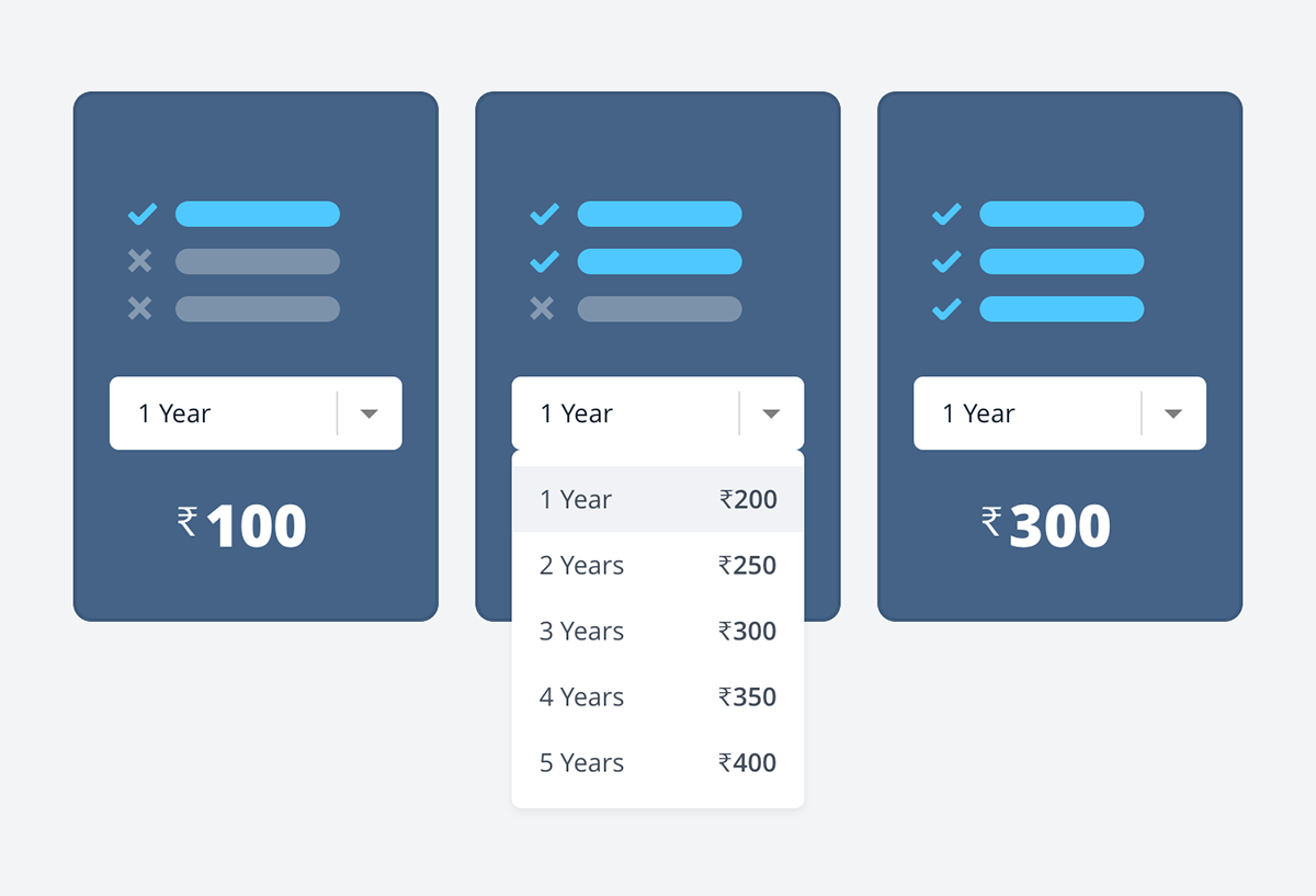 UI ux product Pricing subscription checkout plans SAAS package freemium
