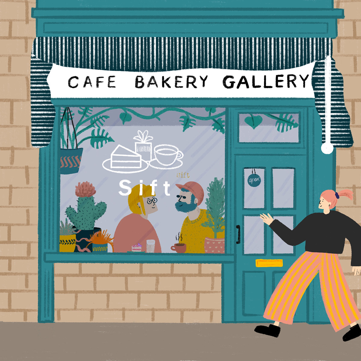 Coffee Shop Illustrations on Behance