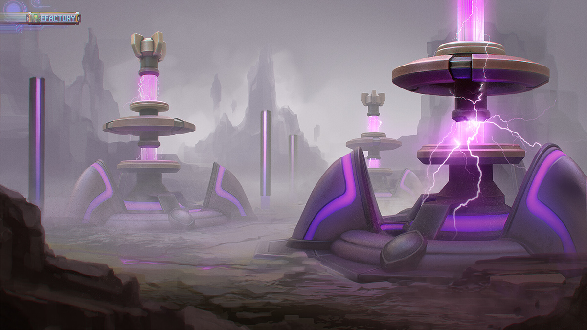 artwork conceptart digitalart fantasy gameart gamedev painting   promoart purple Scifi