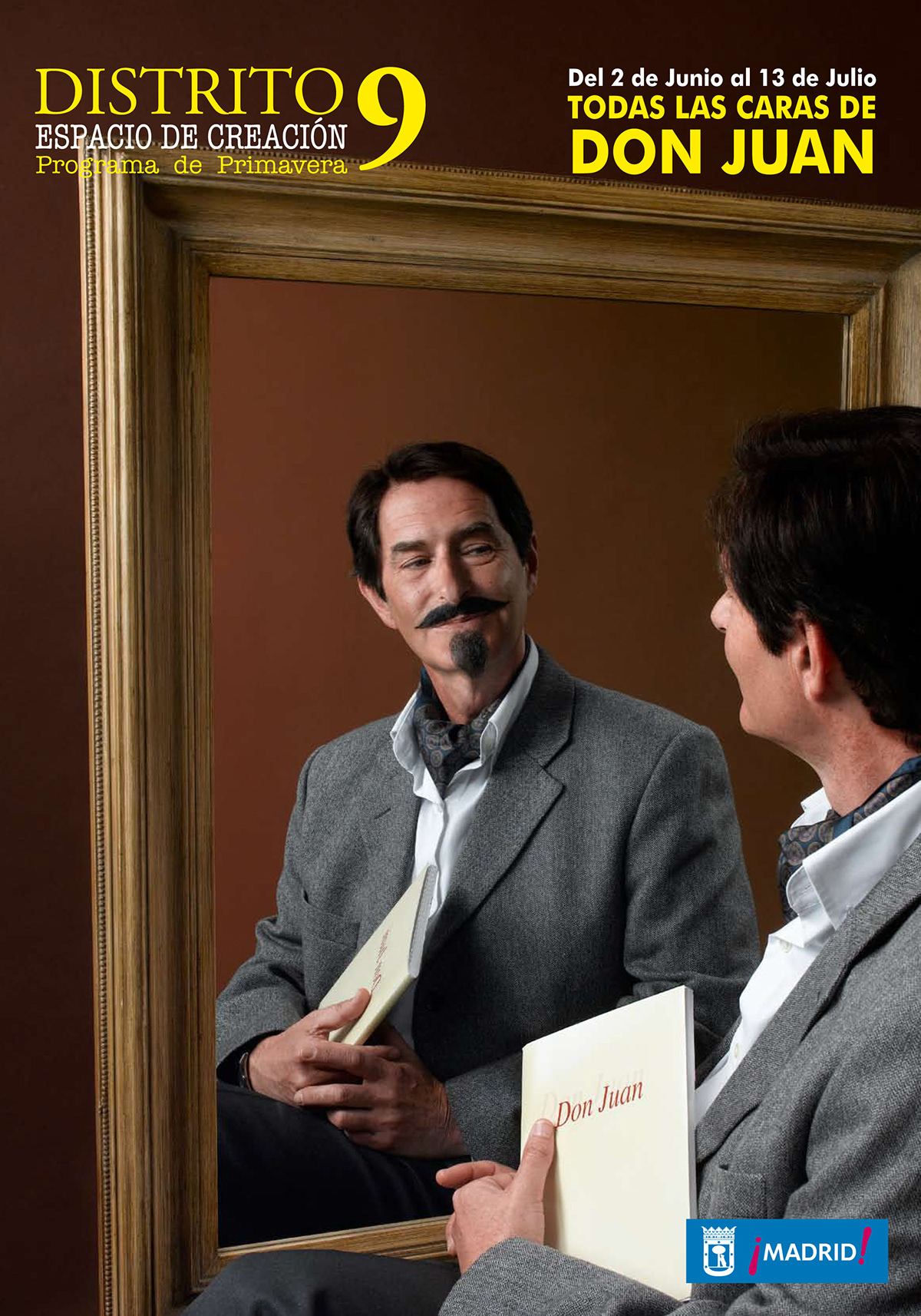 don giovanni don juan mask moustache mirror book