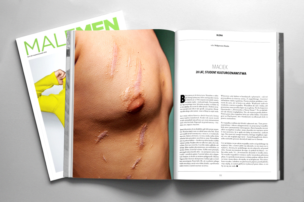 scar MaleMen magazine editorial