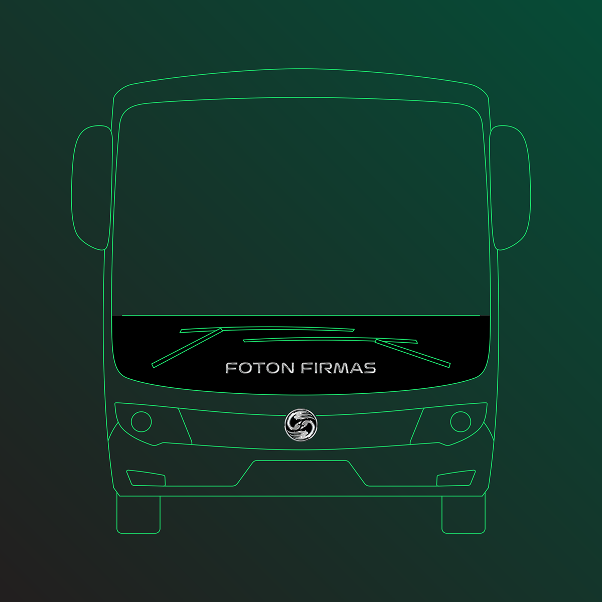 autobus automovil chrome cisnes cromo energia renovable  Ilustración 3D