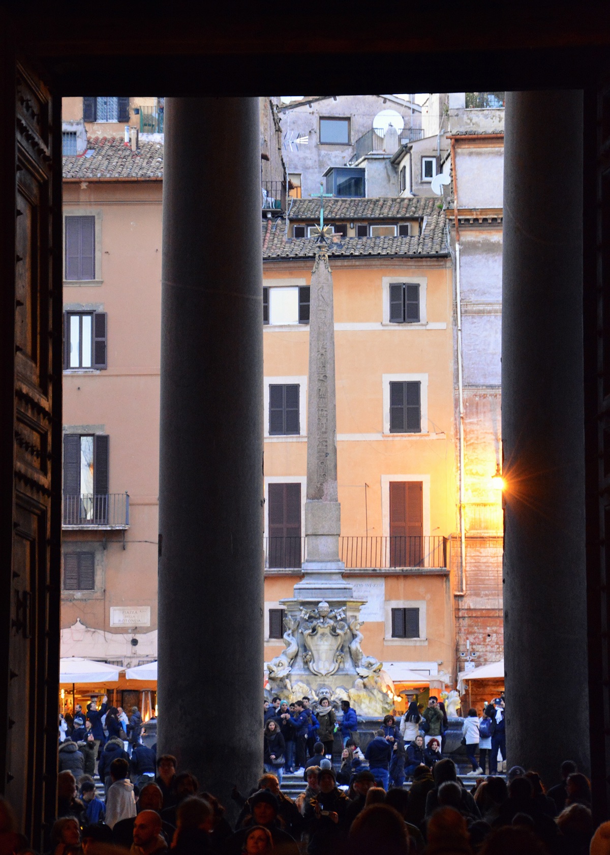Rome sunset Italy fountain fontanna roma italia Pantheon tramonto rzym  