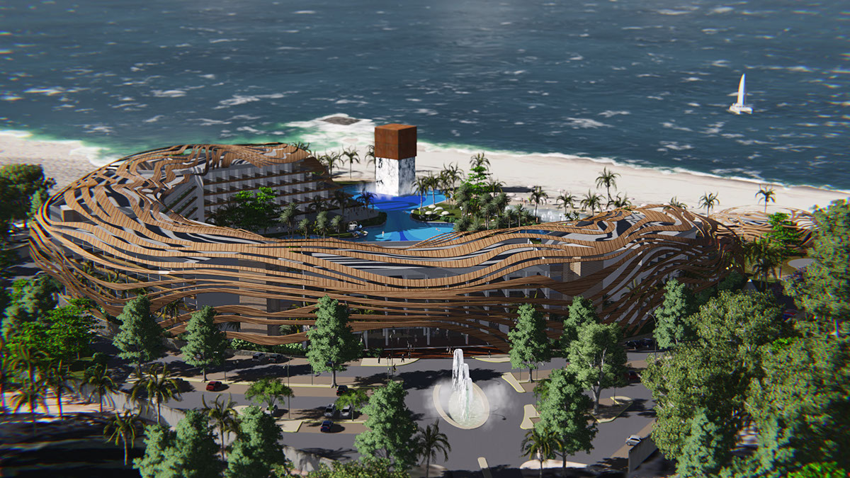 hotel resort beach architecture Project