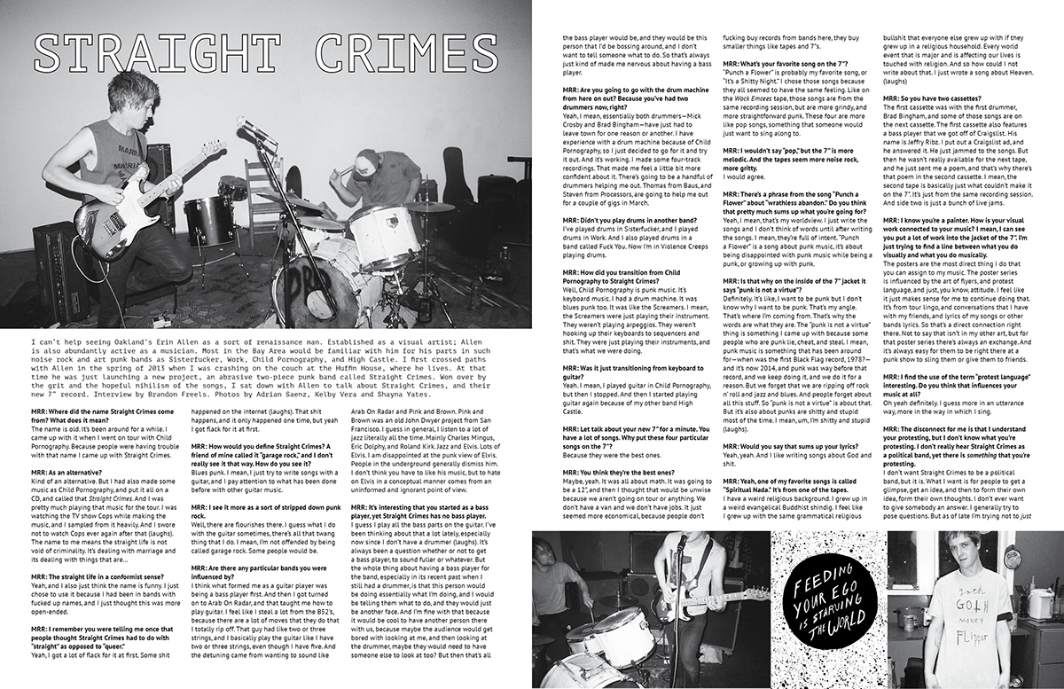 Maximum Rocknroll magazine layout punk