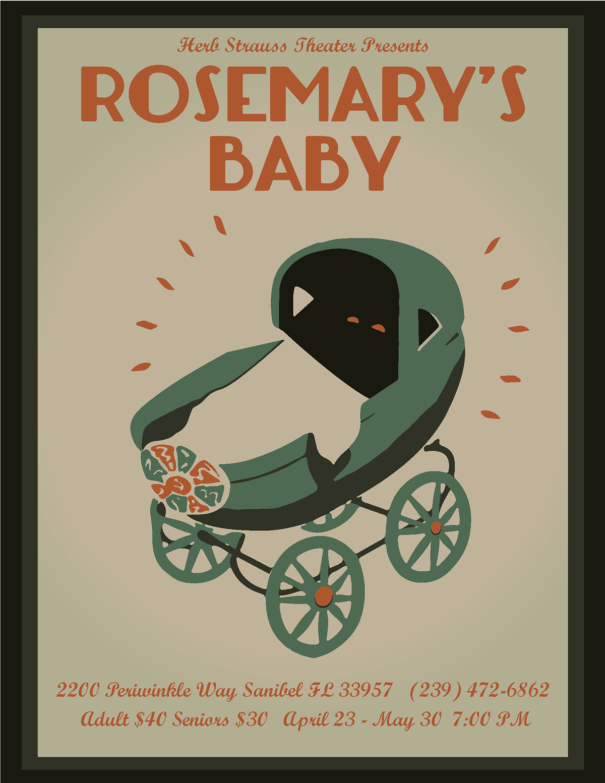 wpa Illustrator Rosemarys Baby emily minoui poster design