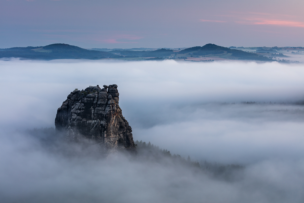 Elbe Sandstone Mountains elbsandsteingebirge fog germany Landscape MORNING Nature saxony schrammsteine Sunrise