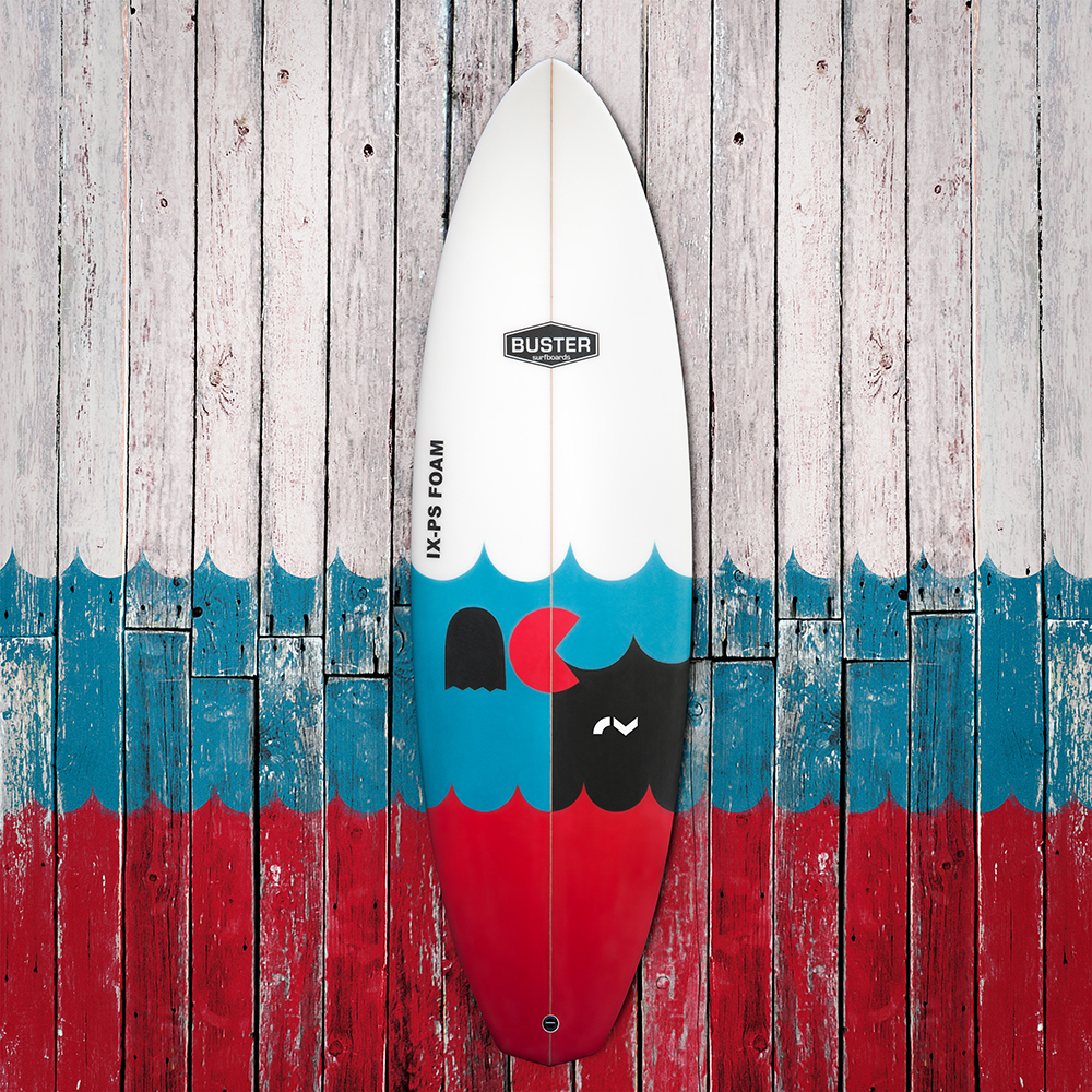 surfboard river river-surfing cm Pacman the good The Bad lifestyle simple stencil airbrush Surf trend flow buster