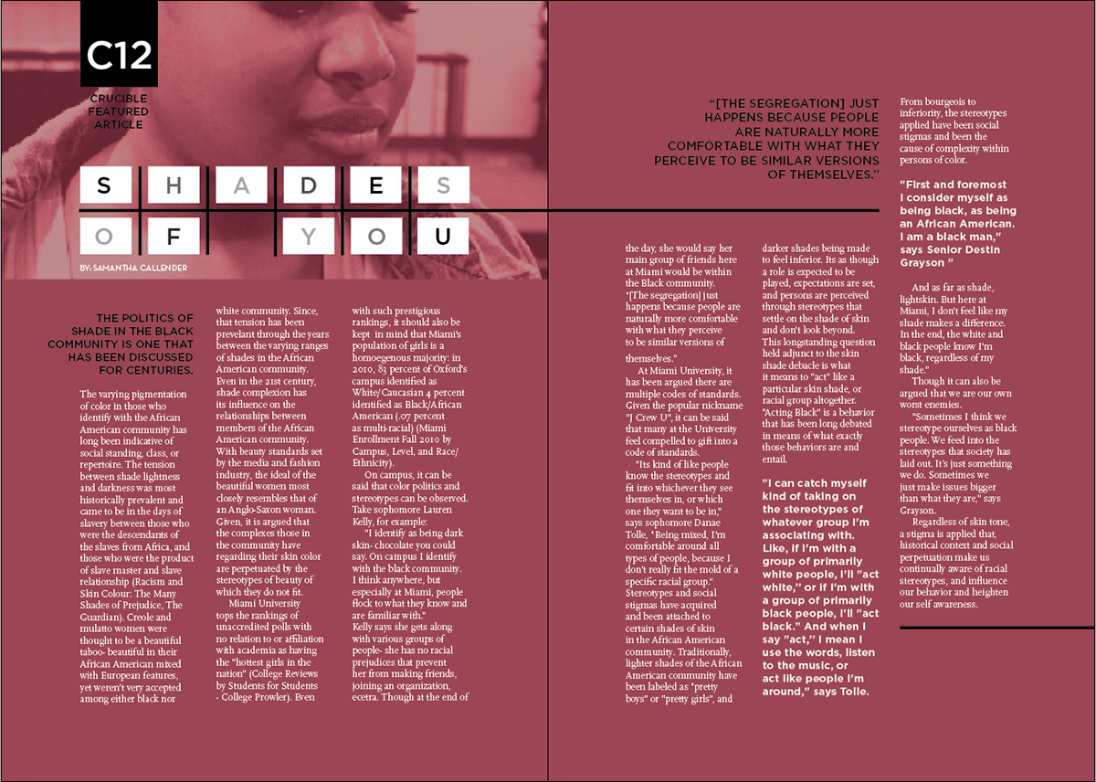 editorial  layout spreads  type
