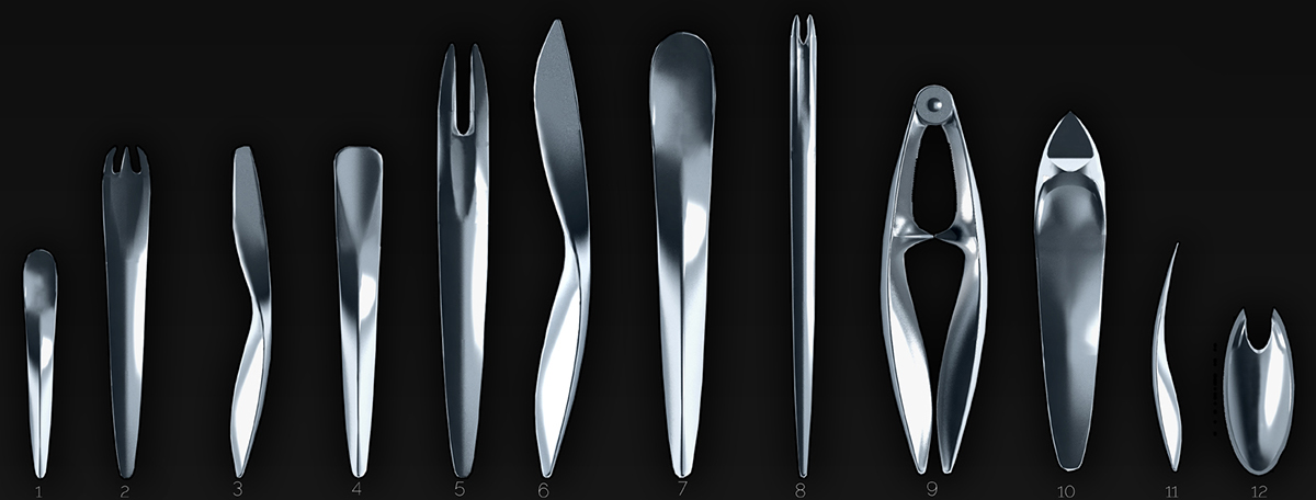knife set fish fork cutlery