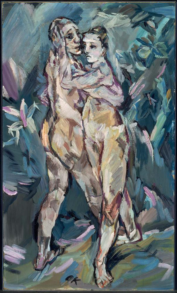 Acrylic paint Alma Mahler Oskar Kokoschka staccato