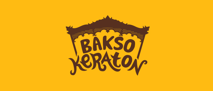 restaurant Food  bakso meatball Keraton palace karaton traditional warm java javanese indonesia identity business card logo