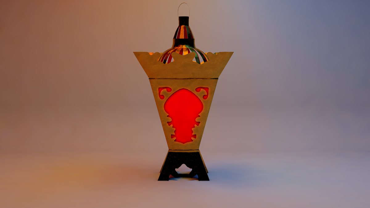 ramadan 3dlantern 3D c4d lantern modeling