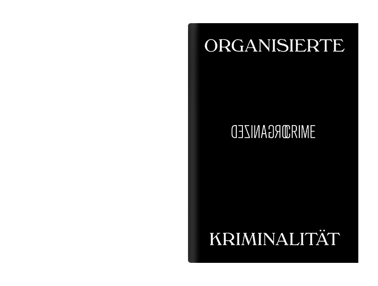 organized crime oc fan Zine  broschure mag black White fuck
