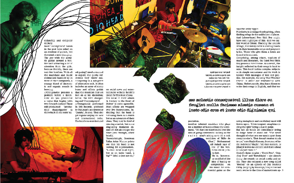 Express Tribune Magazine Magazine design cover story Cover page India shopping Pakistani Indie Music indie music secretary Layout Design Layout newspaper print Pakistan
