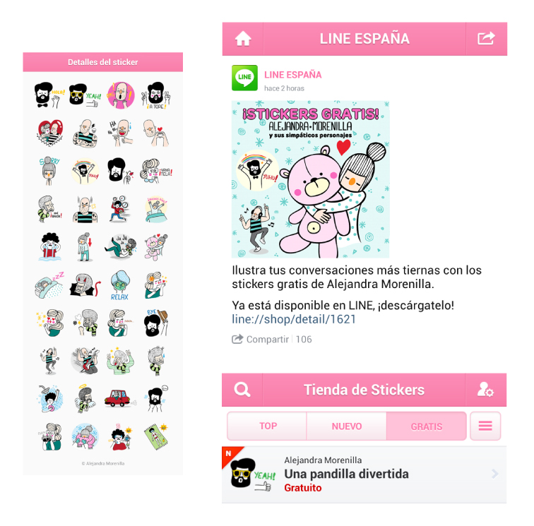 app application applications line line app  sticker stickers LINE stickers mobile Chat NAVER Emoticon Character friends funny