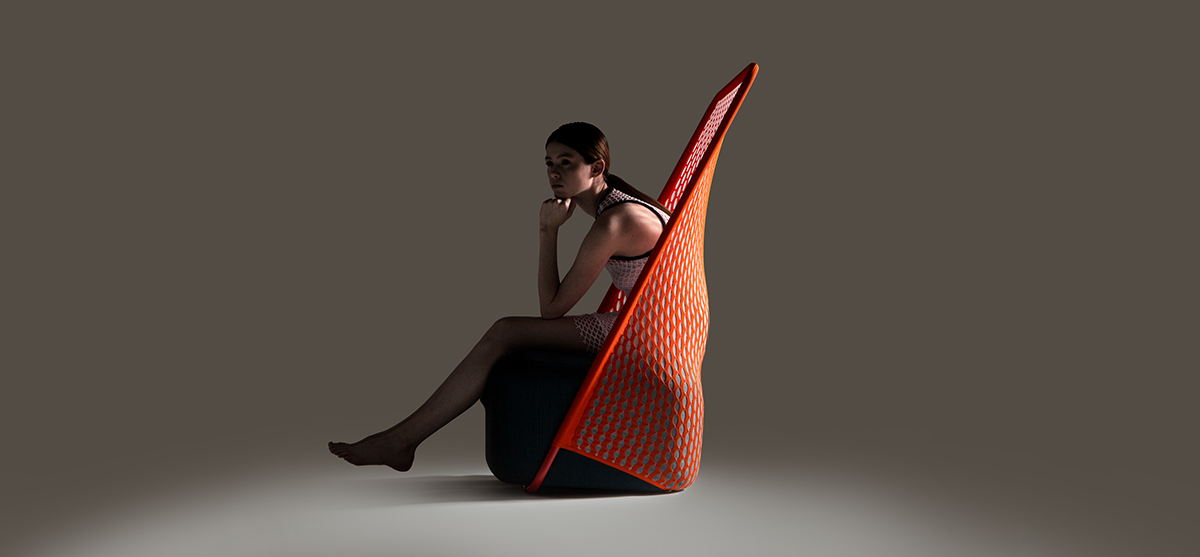 cradle layer Benjamin hubert Moroso chairs furniture design Hammock upholstered textile knitted mesh