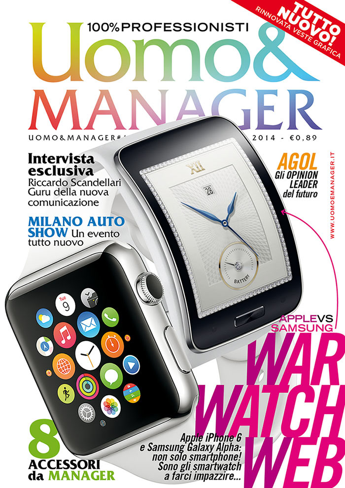 Uomo&Manager magazine Francesco Mazzenga illustrazione Design editoriale
