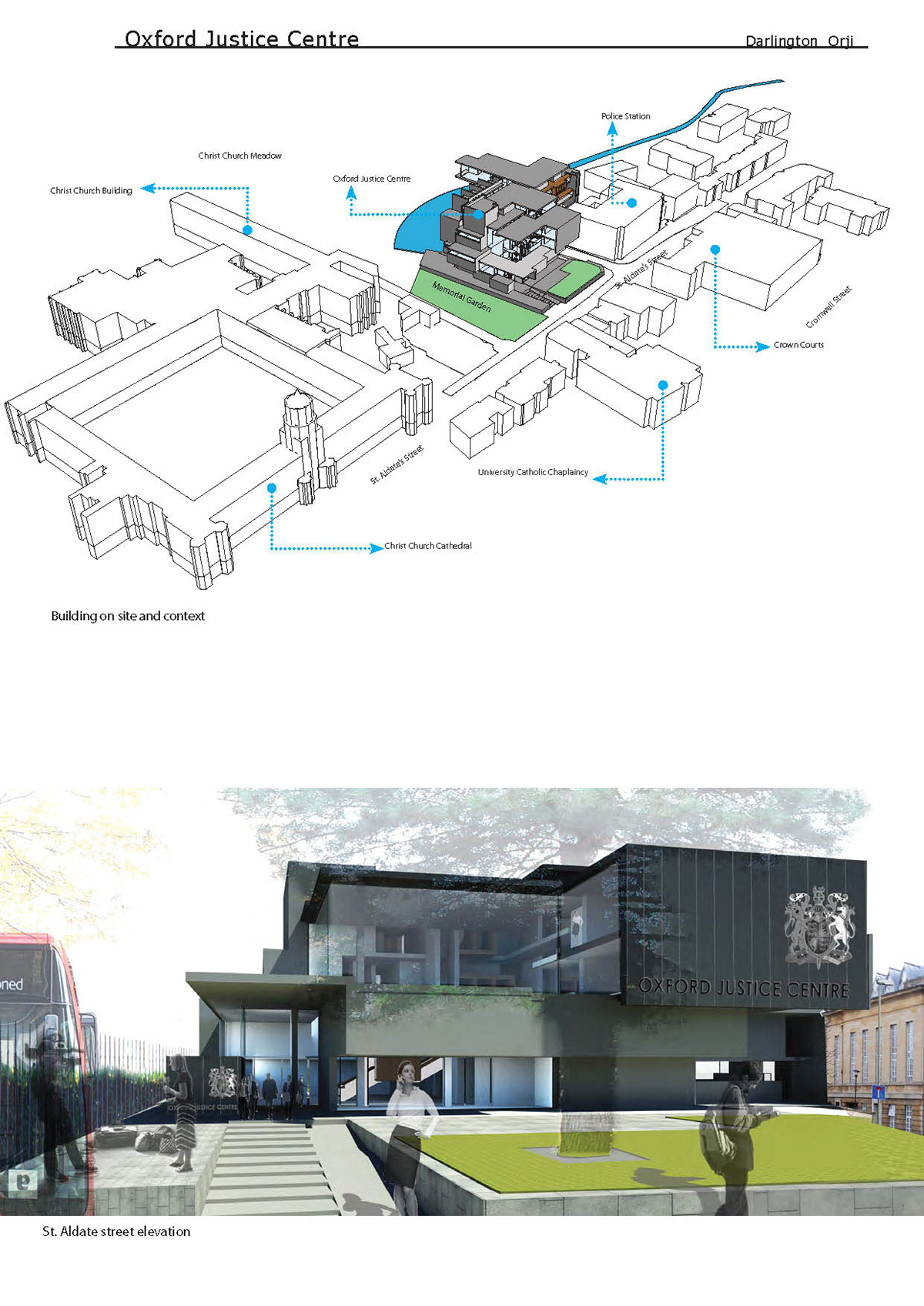 Justice Centre oxford brookes design  large buildings cubism development 3d design large buildings