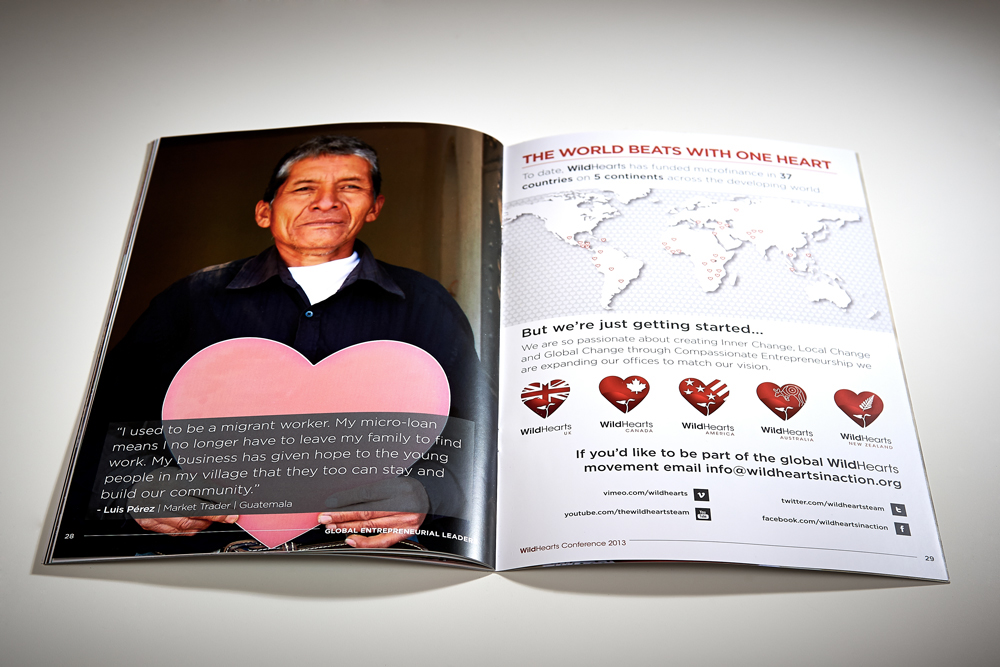 brochure charity microfinance scotland International Global Third World business wealth capital Passionate Guide