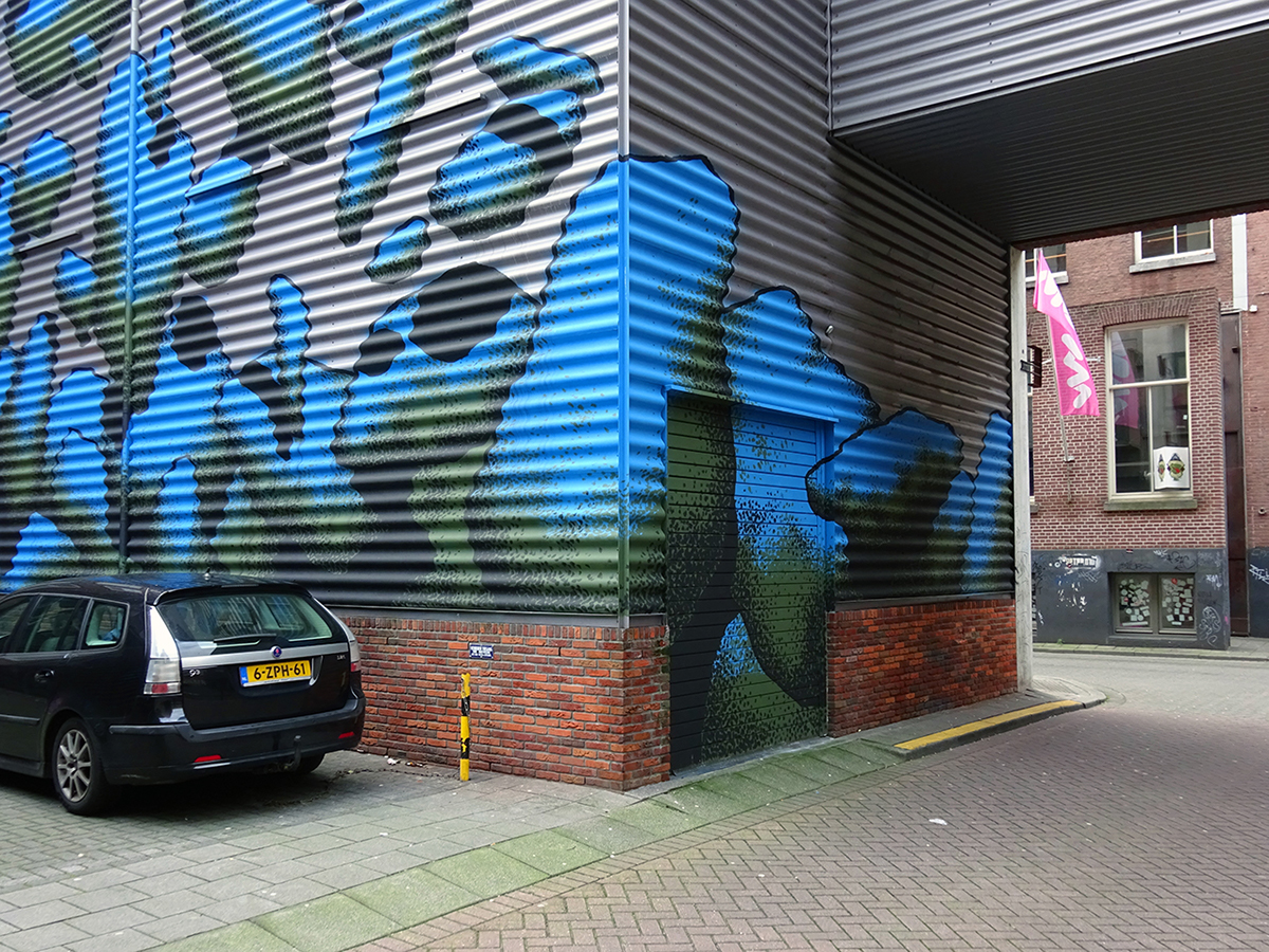 Daan Botlek wallpainting Mural kühne Kuhne&Co Boomgaardsstraat Rotterdam