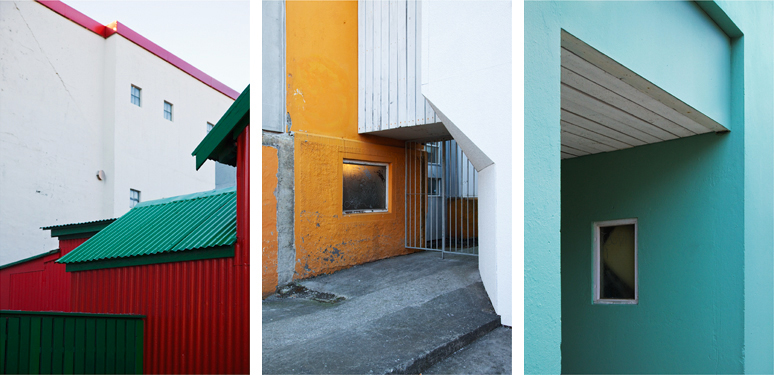 Reykjavik  iceland buildings abstract colorfull nordic