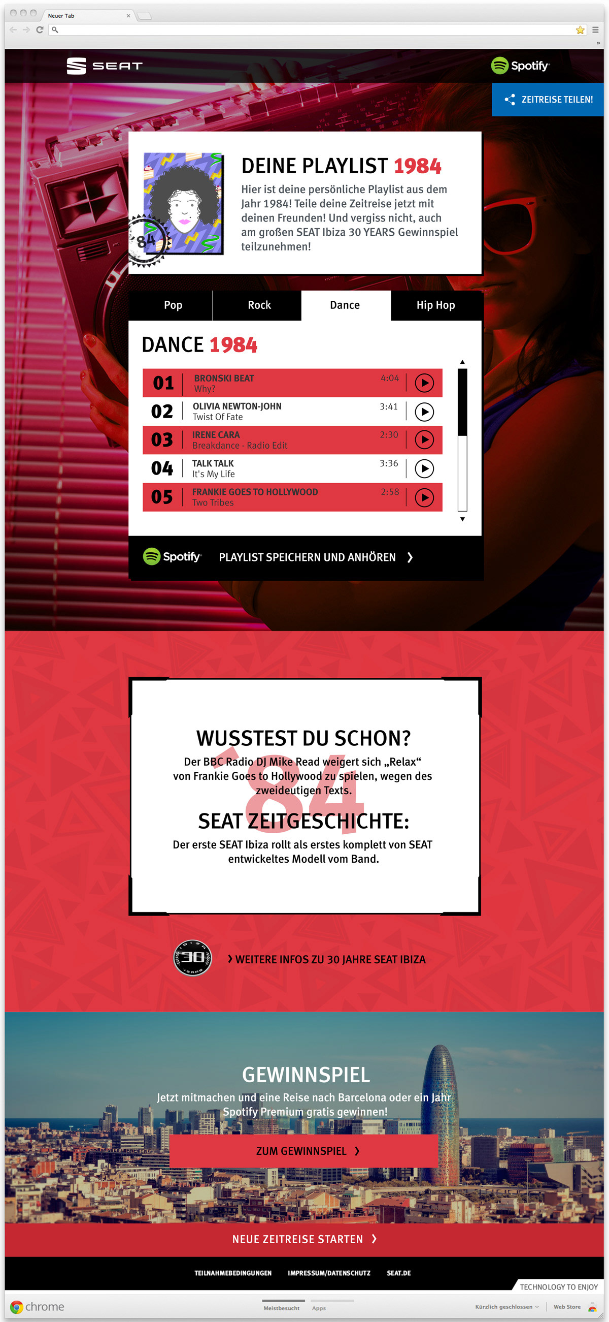 seat Webspecial germany spotify design hamburg