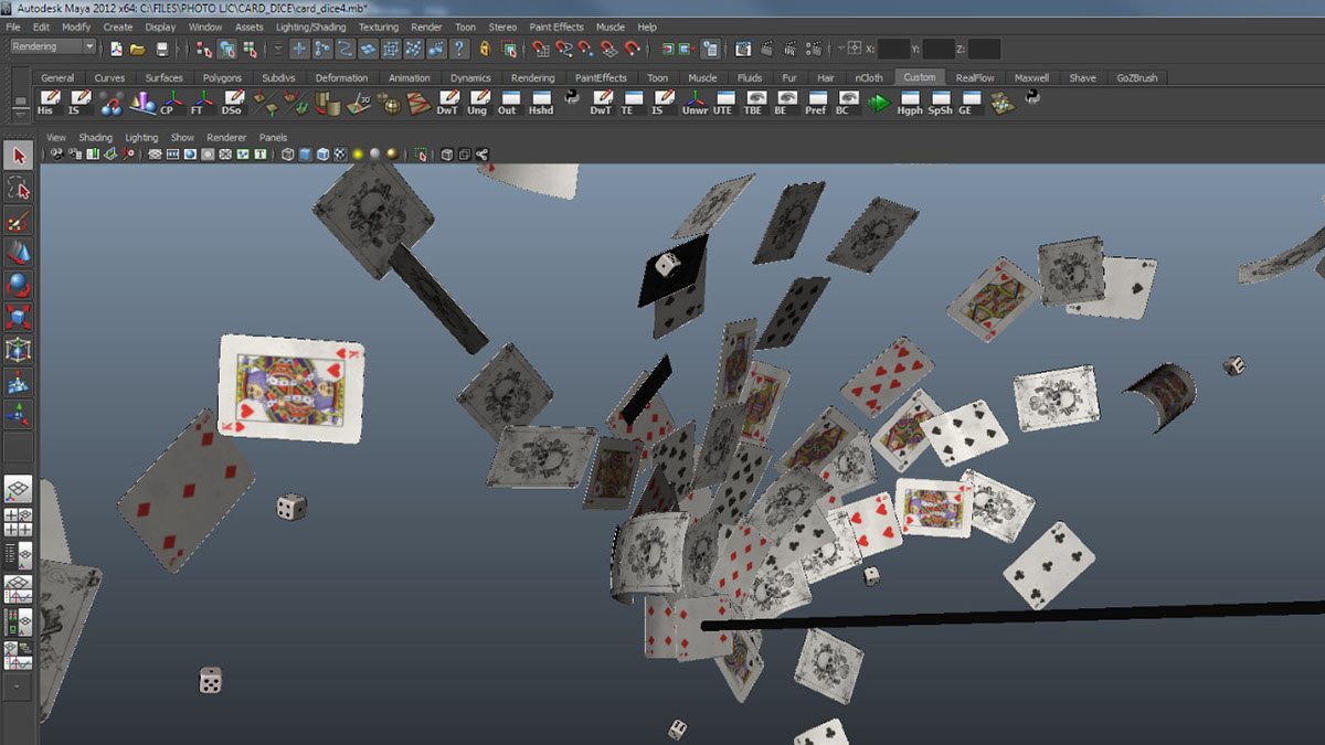 3D autodesk maya shooting Render