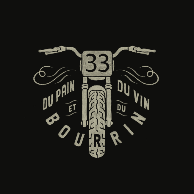 bmd design logo hand-lettering vatican 8JS manufacture de motocyclette moto heroes mobylette