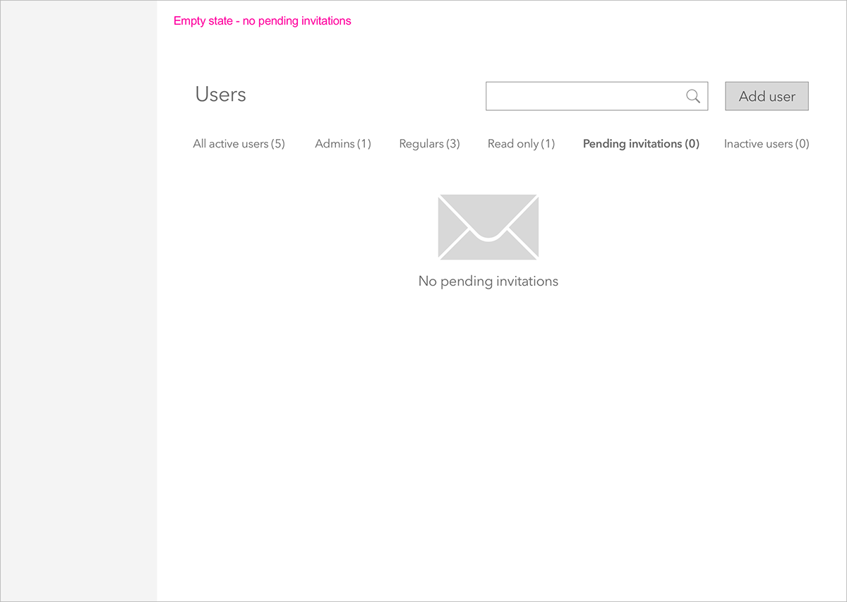 admin ux wireframe product
