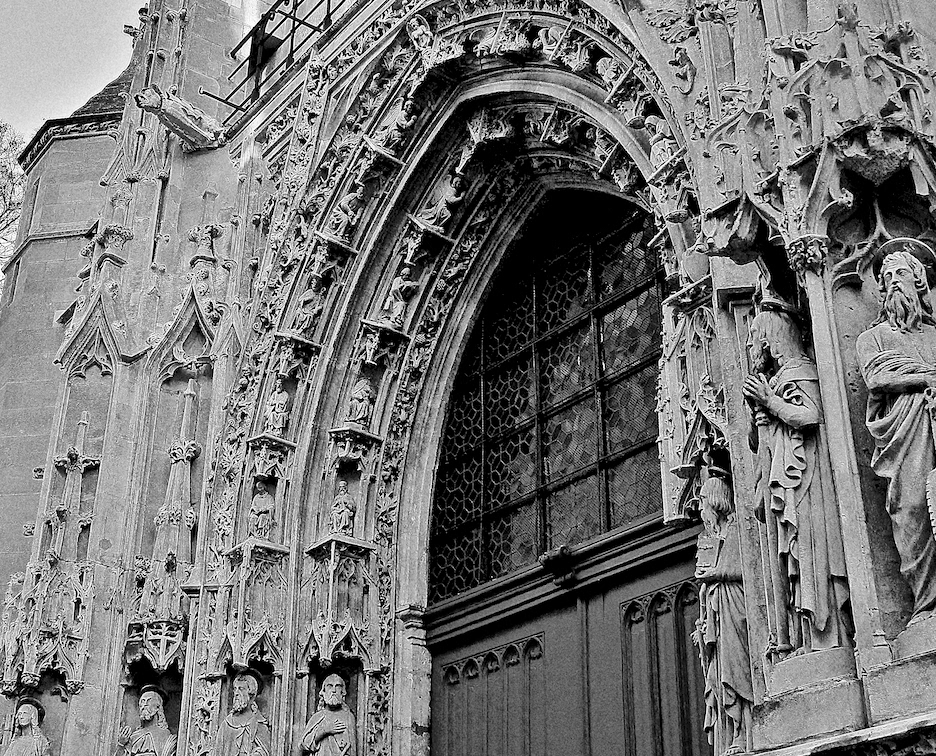 Paris Saint-Julien le Pauvre Saint-Séverin Saint-Germain de Prés Saint-Merry SAINT-GERMAIN L'AUXERROIS churches architecture