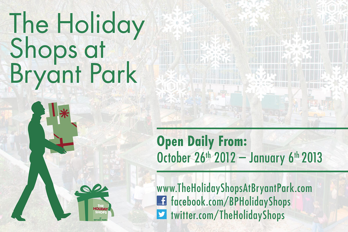 The Holiday Shops  bryant park New York