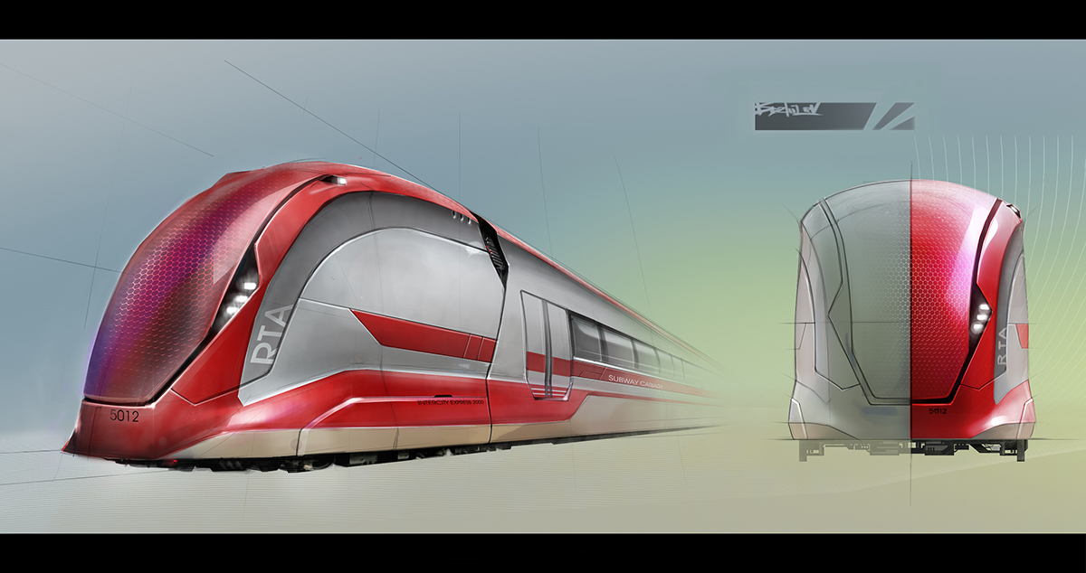 train dubai metro subway design concept transportation