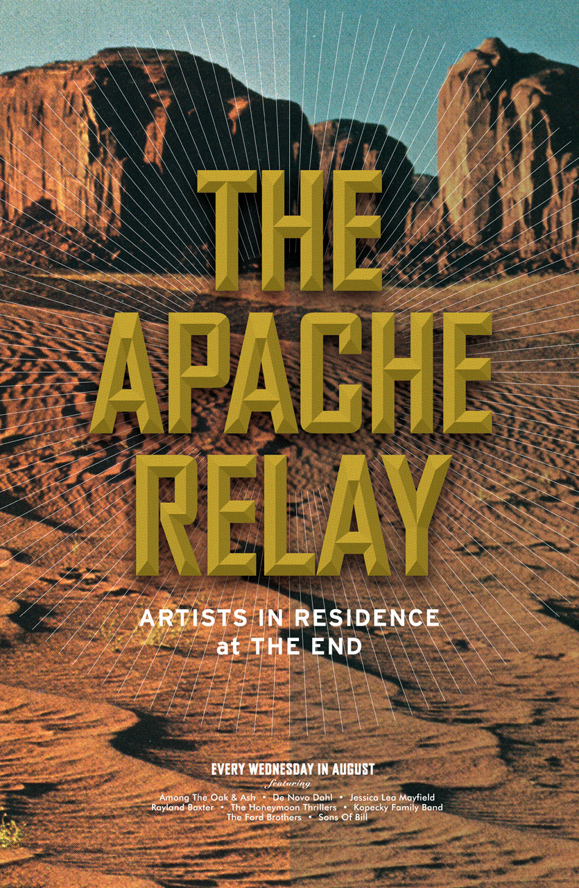gig  poster  design graphic  how i became the bomb apache relay  nashville