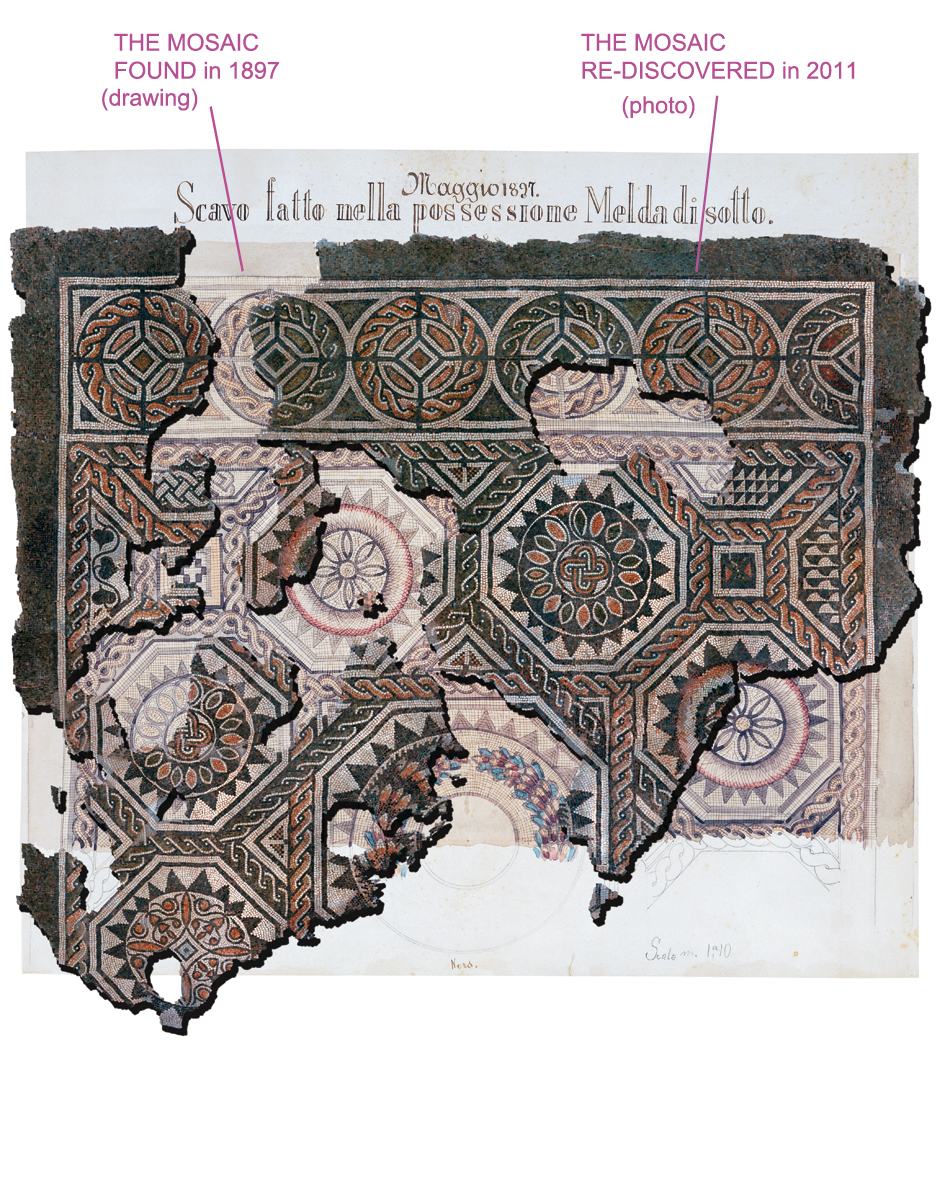 archaeology museum  mosaic  roman age Exhibition  rendering tresures