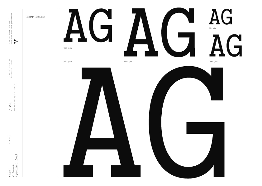 Typeface font Damien Gautier bureau 205