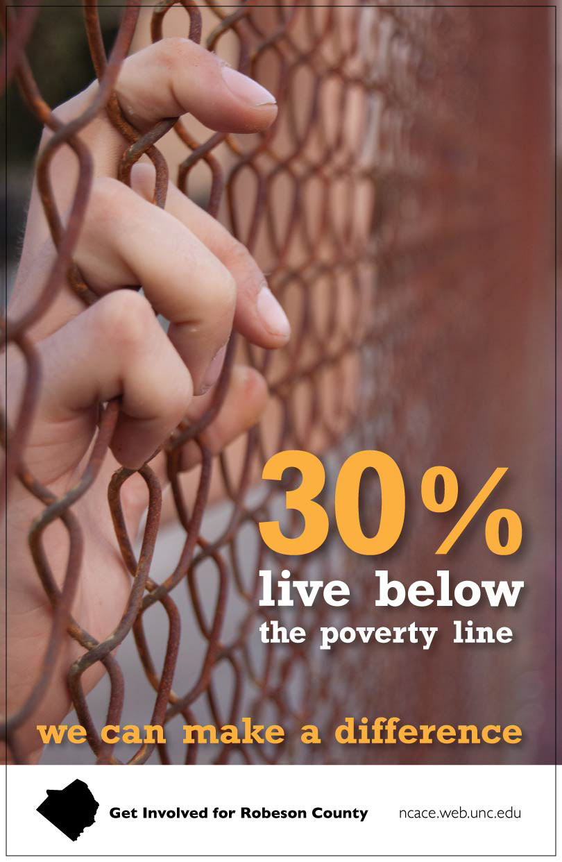 Social Awarness campaign concept Poverty call to action