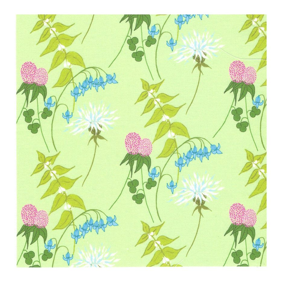 Printed Textiles fabric design screen printing floral WILD FLOWERS printed fabric Bottannical dead nettle bluebell clover Thistle