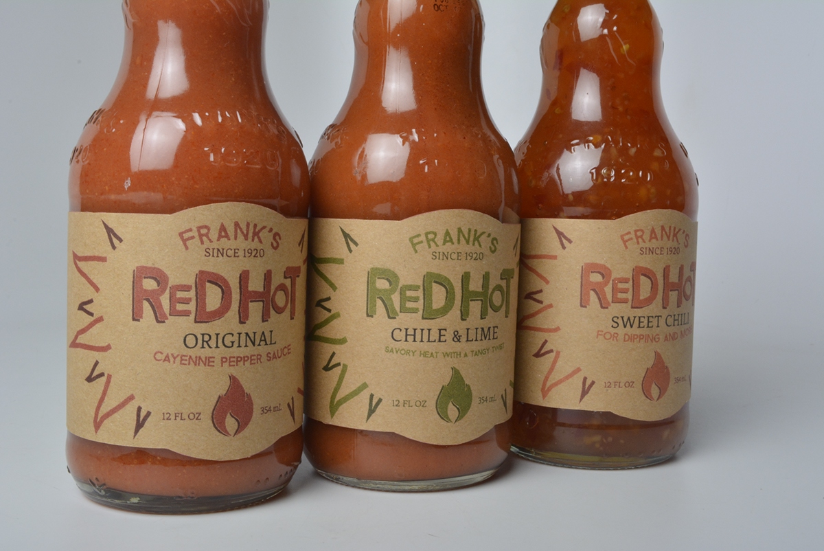 hot sauce frank's RedHot redesign