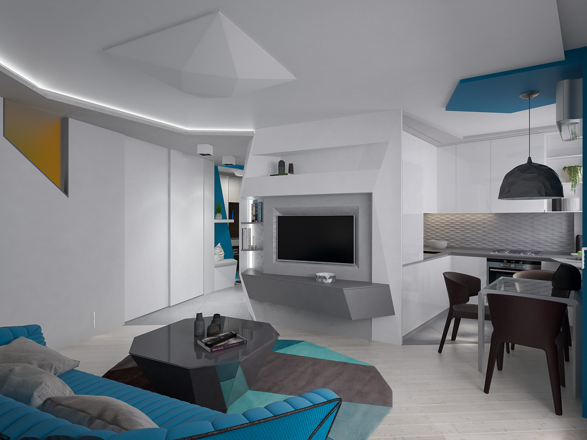 futuristic lifestyle kineticdesign dynamicdesign AlexBazyl polygonal