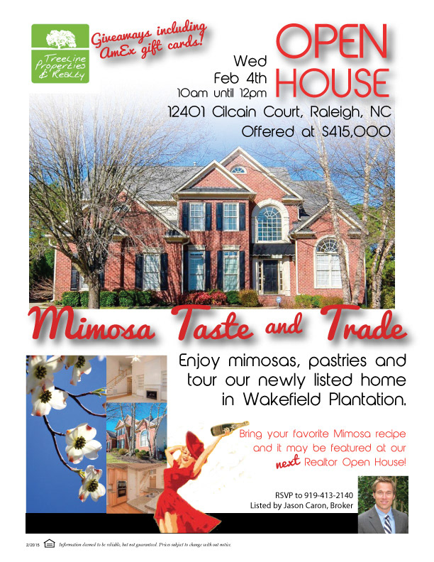 Adobe Photoshop Adobe InDesign adobe illustrator photography retouch real estate open house flyer Realtor Event for sale Wakefield Neighborhood call to action
