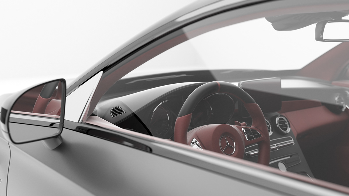 3D 3ds max automotive   car CGI mercedes product design  Render visualization vray
